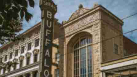 The Shea's Buffalo Theatre sign and facade