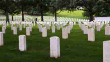 Tombstones at the Woodlawn National Cemetery